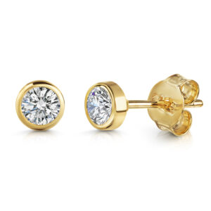 Ohrstecker "Eve" 4 mm Zirkonia 333 Gold