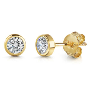 Ohrstecker "Eve" 5 mm Zirkonia 333 Gold
