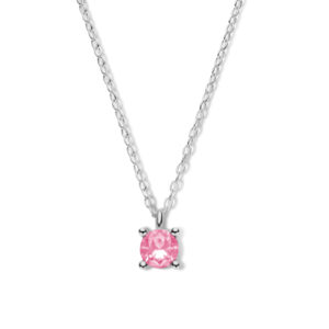 Collier mit Zirkonia Pink
