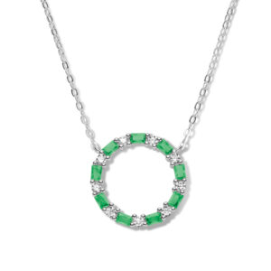 Collier Kreis mit 18 Zirkonia