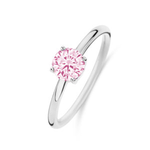 Damenring mit Zirkonia Pink
