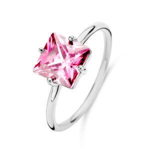 Damenring mit Zirkonia Pink
