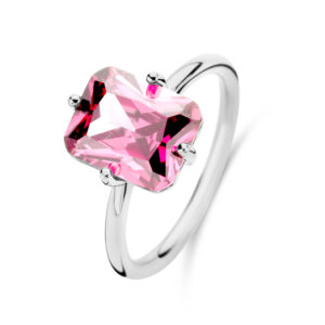 Damenring mit Zirkonia Pink