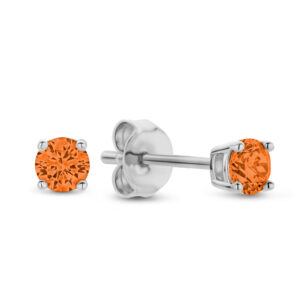 Ohrstecker mit Zirkonia orange