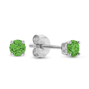 Ohrstecker mit Zirkonia grün