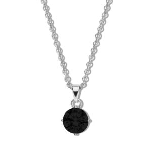 Collier mit Zirkonia schwarz