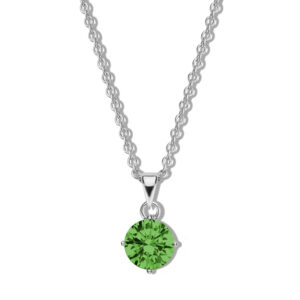 Collier mit Zirkonia grün