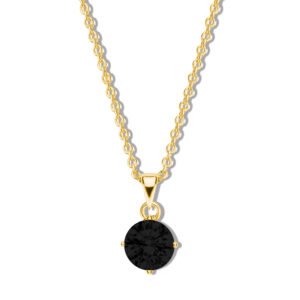 Collier mit Zirkonia schwarz