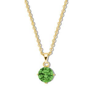 Collier mit Zirkonia grün