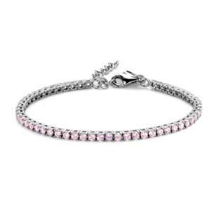 Tennisarmband Zirkonia pink