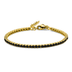 Tennisarmband Zirkonia schwarz