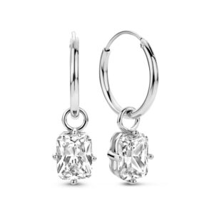 Creolen mit Anhänger Zirkonia