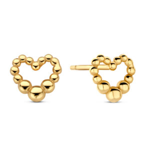 Ohrstecker Dots in Herzform