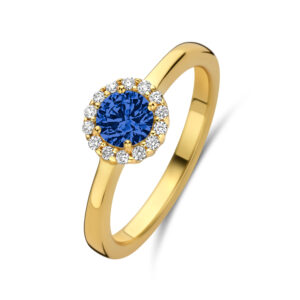 Damenring mit 15 Zirkonia