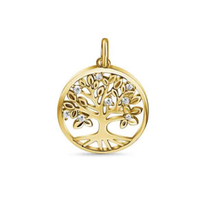 Anhänger Lebensbaum mit 8 Zirkonia