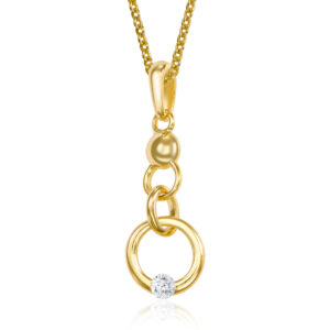 Anhänger Kreise mit Zirkonia