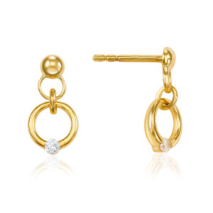 Ohrstecker Kreise mit Zirkonia