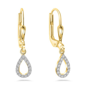 Ohrhänger mit 30 Zirkonia