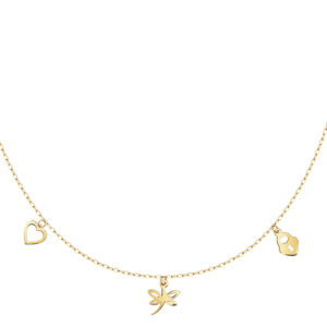 Collier "Joy" mit 5 Anhängern 333 Gold