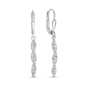 Ohrhänger mit 18 Zirkonia