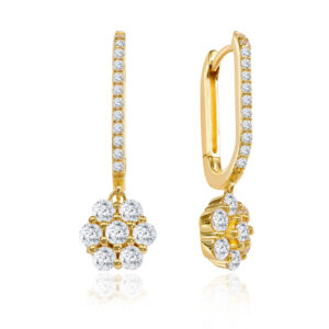 Klappcreolen mit 16 Zirkonia