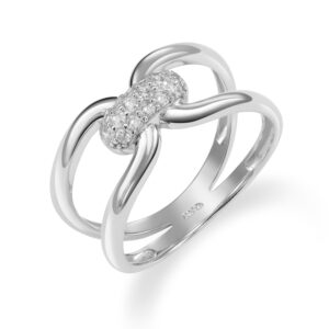 Damenring mit 16 Zirkonia