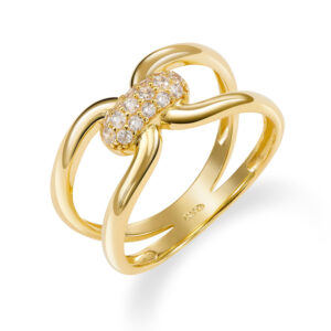 Damenring mit 16 Zirkonia