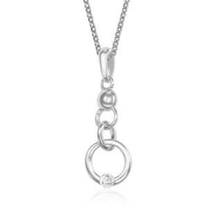 Anhänger Kreise mit Zirkonia