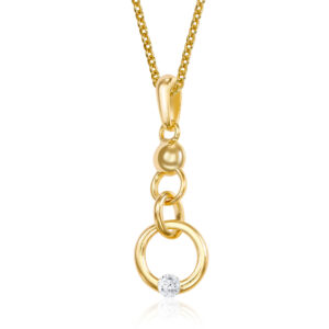 Anhänger Kreise mit Zirkonia