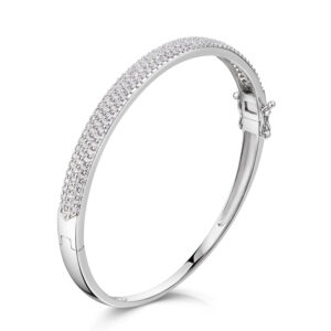 Armreif mit 140 Zirkonia Silber 925/000