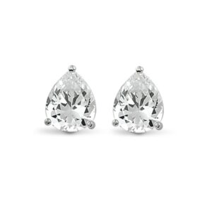 Ohrstecker Zirkonia in Tropfenform