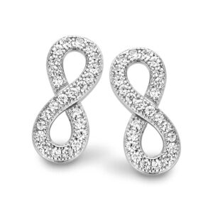 Ohrstecker Infinity mit 48 Zirkonia
