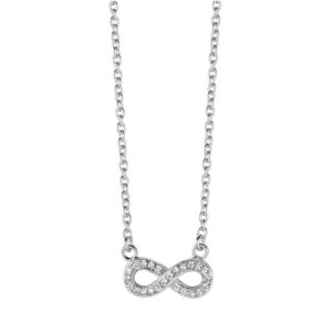 Collier Infinity mit 23 Zirkonia