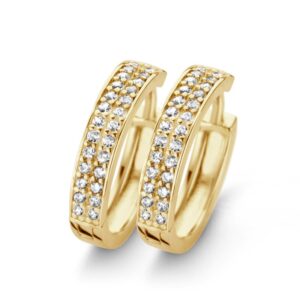 Klappcreolen mit 52 Zirkonia