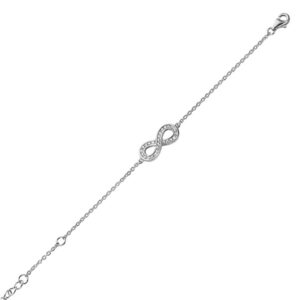 Armband Infinity mit 27 Zirkonia