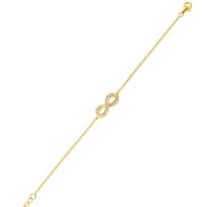 Armband Infinity mit 27 Zirkonia