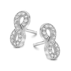 Ohrstecker Infinity mit 34 Zirkonia