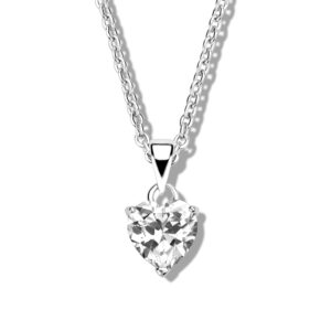 Collier mit Zirkonia in Herzform