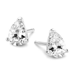 Ohrstecker Zirkonia in Tropfenform