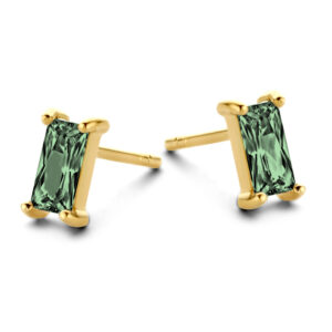 Ohrstecker mit Zirkonia smaragdgrün