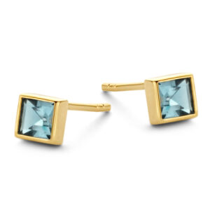 Ohrstecker mit Kristall in London Blue