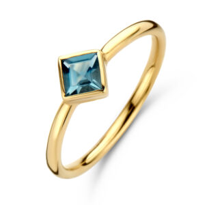 Damenring mit Kristall in London Blue