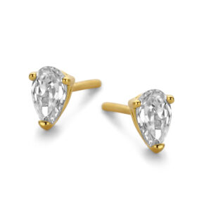 Ohrstecker Zirkonia in Tropfenform