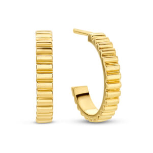 Steckcreolen im Zahnrad Look