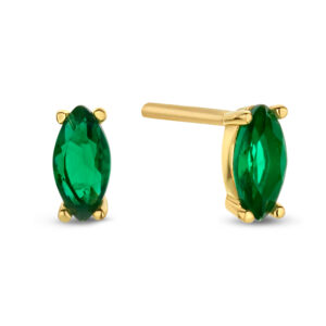 Ohrstecker mit Zirkonia smaragdgrün