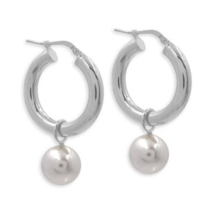 Creolen mit MOP (Mother of Pearl) Perlen