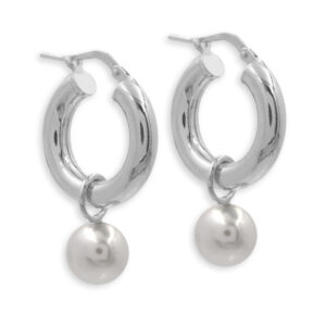 Creolen mit MOP (Mother of Pearl) Perlen