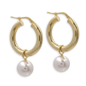 Creolen mit MOP (Mother of Pearl) Perlen