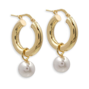 Creolen mit MOP (Mother of Pearl) Perlen