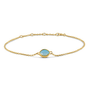 Armband mit blauem Nano Chrysopras